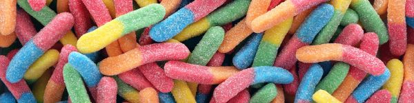 gummy worms Wallpaper 1590x400