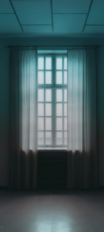 windows, tulle, room Wallpaper 1080x2400
