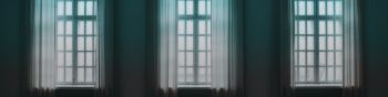 windows, tulle, room Wallpaper 1590x400