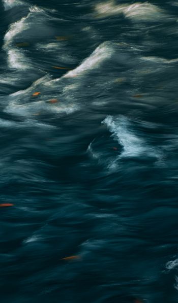 art, waves, sea Wallpaper 600x1024