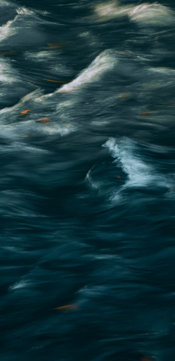 art, waves, sea Wallpaper 1080x2220