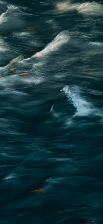 art, waves, sea Wallpaper 1080x2340