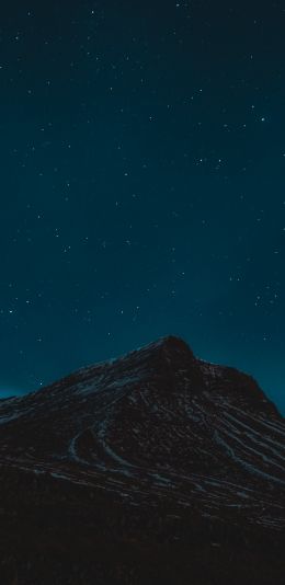 Iceland, mountains, starry night Wallpaper 1440x2960