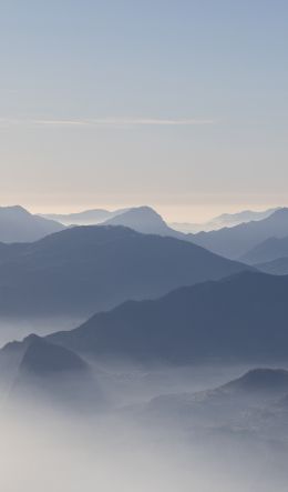 mountains, Italy, clouds Wallpaper 600x1024