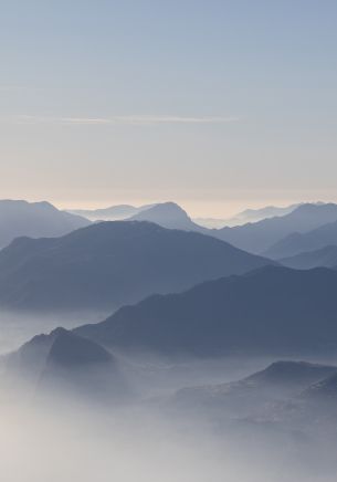 mountains, Italy, clouds Wallpaper 1668x2388