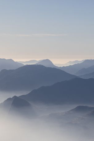 mountains, Italy, clouds Wallpaper 640x960