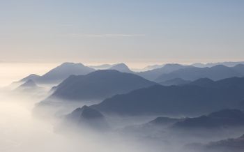 Обои 1920x1200 горы, Италия, облака