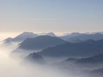 Обои 800x600 горы, Италия, облака