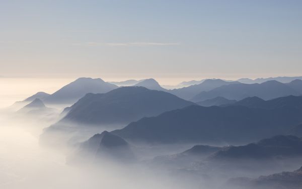 mountains, Italy, clouds Wallpaper 1920x1200