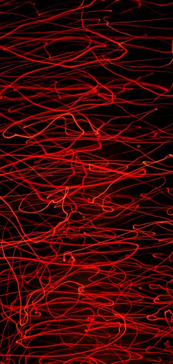red, bright, lines Wallpaper 1080x2280