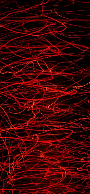 red, bright, lines Wallpaper 1125x2436