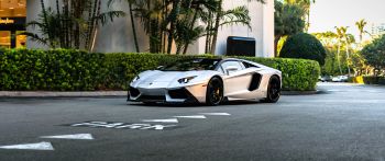 Обои 2560x1080 Lamborghini Aventador, спортивная машина