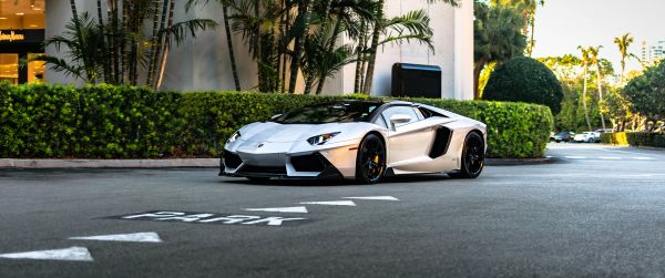 days Lamborghini Aventador, sports car Wallpaper 3440x1440