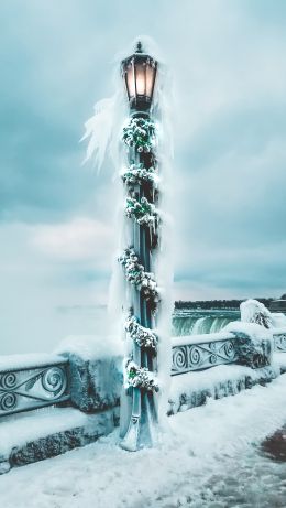 Niagara Falls, Canada, lantern Wallpaper 640x1136