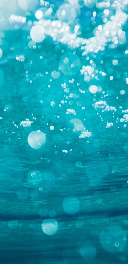 underwater, bubbles Wallpaper 1440x2960