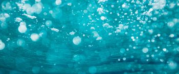 underwater, bubbles Wallpaper 3440x1440