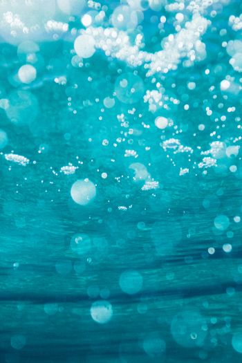 underwater, bubbles Wallpaper 640x960