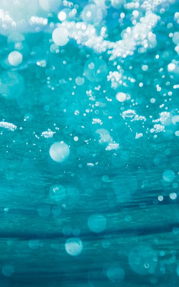 underwater, bubbles Wallpaper 1200x1920