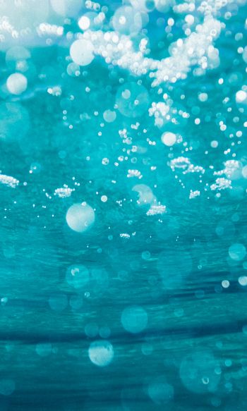 underwater, bubbles Wallpaper 1200x2000