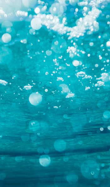underwater, bubbles Wallpaper 600x1024