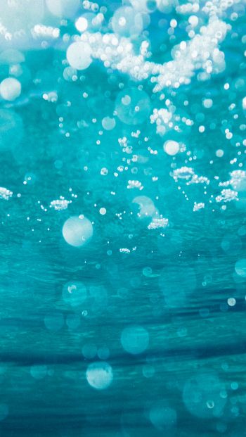underwater, bubbles Wallpaper 640x1136