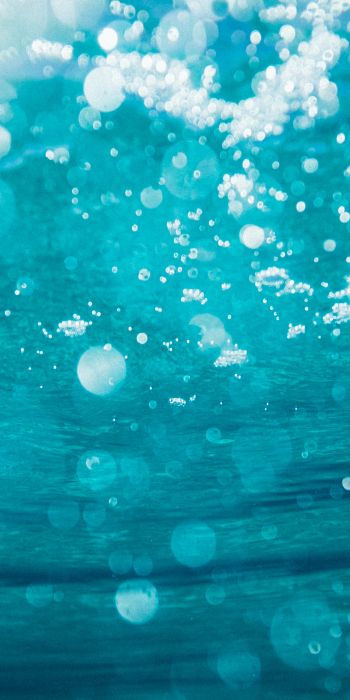 underwater, bubbles Wallpaper 720x1440