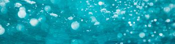 underwater, bubbles Wallpaper 1590x400