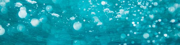 underwater, bubbles Wallpaper 1590x400