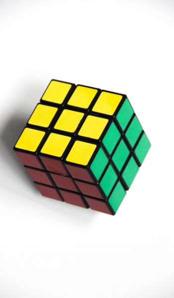 Обои 600x1024 головоломка, кубик Рубика