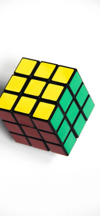 Обои 1284x2778 головоломка, кубик Рубика