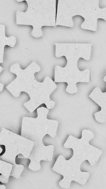 puzzles, gray Wallpaper 1440x2560