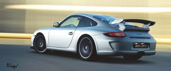Обои 3440x1440 Porsche 911 GT3, спортивная машина