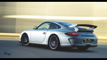 Обои 1366x768 Porsche 911 GT3, спортивная машина