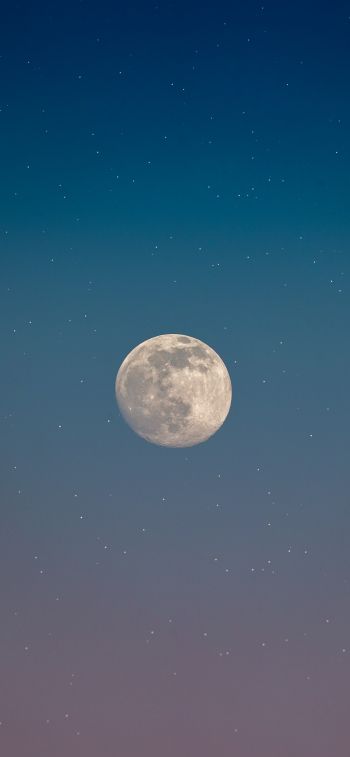 moon, starry sky Wallpaper 1125x2436