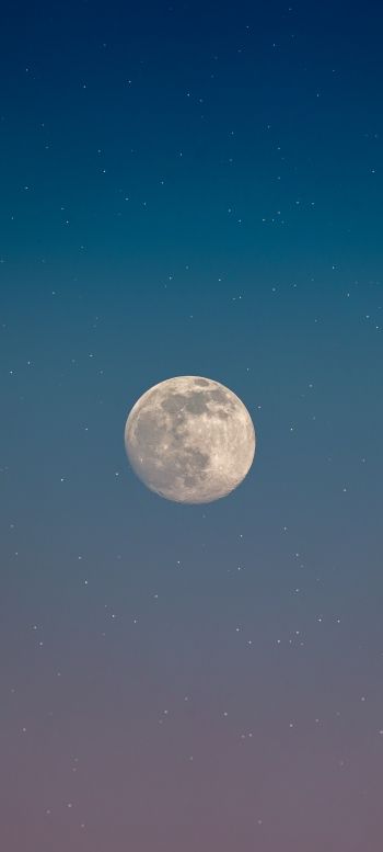 moon, starry sky Wallpaper 1080x2400