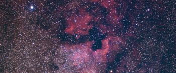 nebula, stars Wallpaper 3440x1440