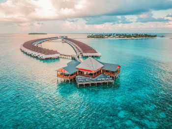 Обои 800x600 Мальдивы, океан, курорт