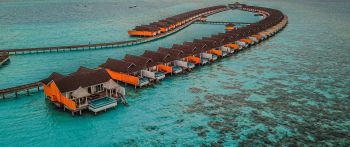 Maldives, seascape, azure Wallpaper 2560x1080