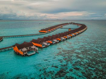 Обои 800x600 Мальдивы, морской пейзаж, лазурный