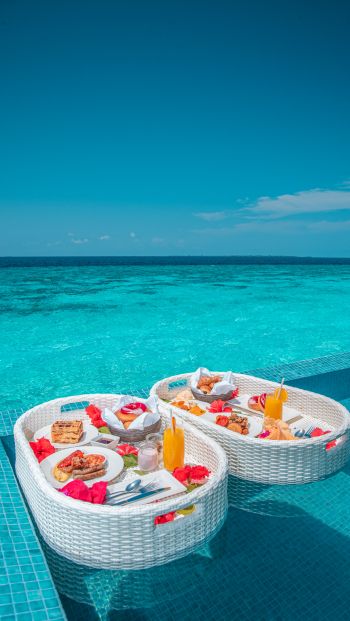 Maldives, azure, aesthetics Wallpaper 640x1136