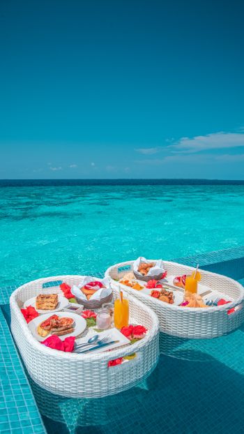 Maldives, azure, aesthetics Wallpaper 750x1334