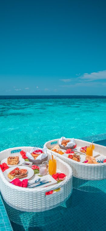 Maldives, azure, aesthetics Wallpaper 1080x2340