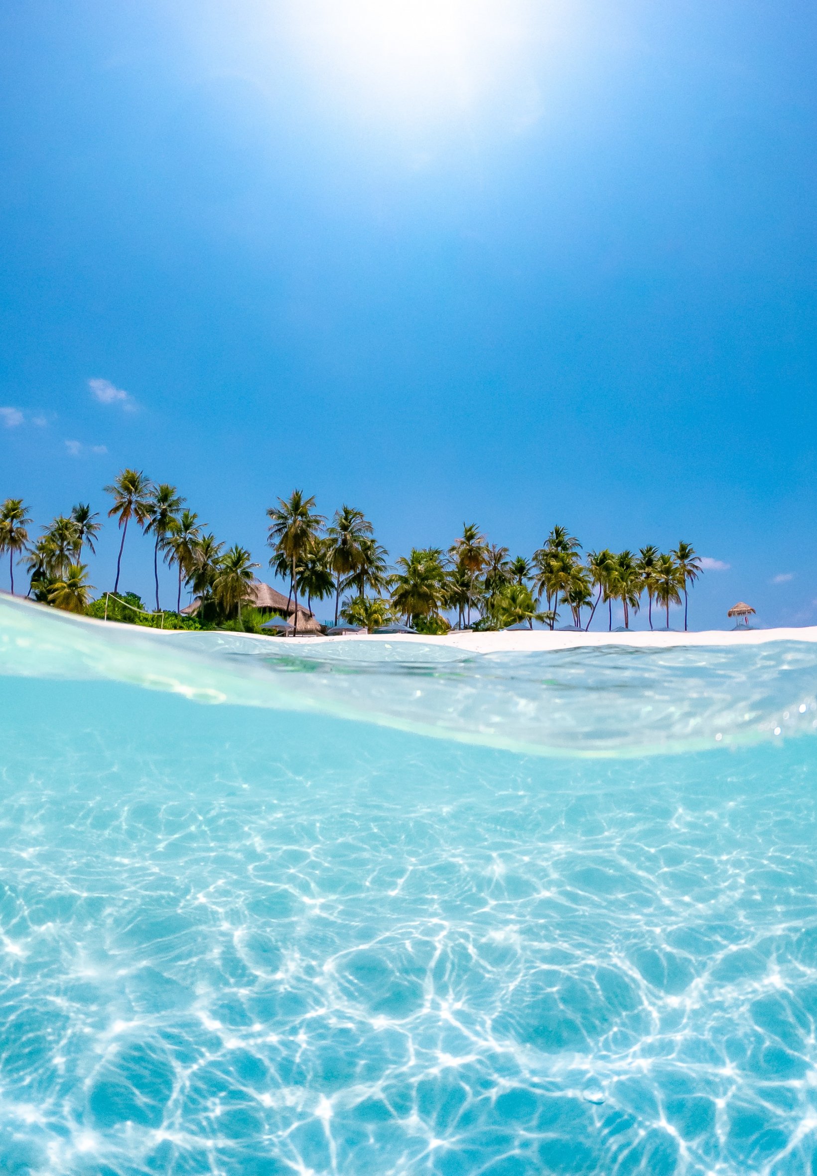 Мальдивы, океан, голубой Обои 1640x2360 iPad Air (2020) 8