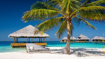 Обои 3840x2160 Мальдивы, пляж, отпуск