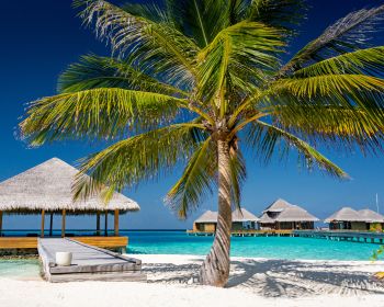 Обои 1280x1024 Мальдивы, пляж, отпуск