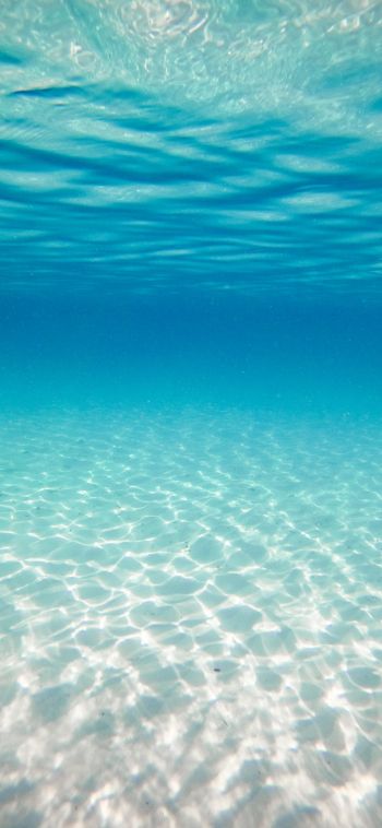 Обои 1080x2340 под водой, океан, Мальдивы