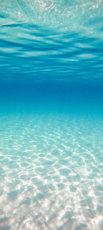 Обои 720x1600 под водой, океан, Мальдивы