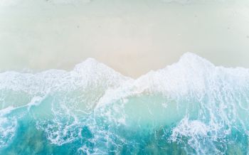 sea waves, Maldives, shore Wallpaper 2560x1600