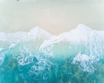 sea waves, Maldives, shore Wallpaper 1280x1024