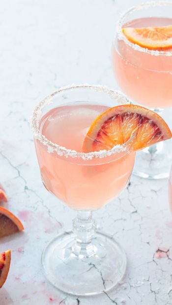cocktail, drink, grapefruit Wallpaper 640x1136